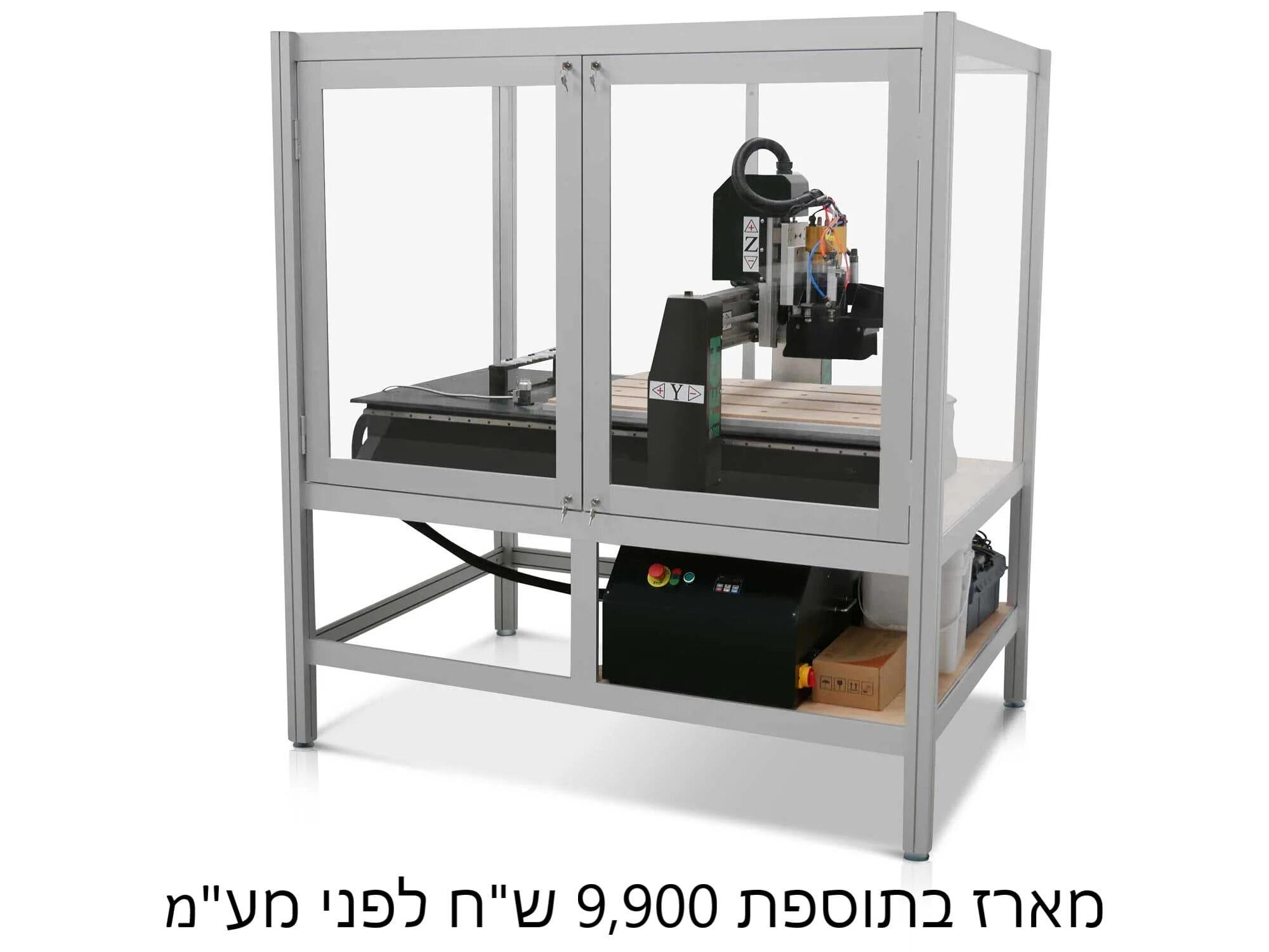 מכונת CNC תעשייתית Fritech D900 לעץ ומתכת | פריטק