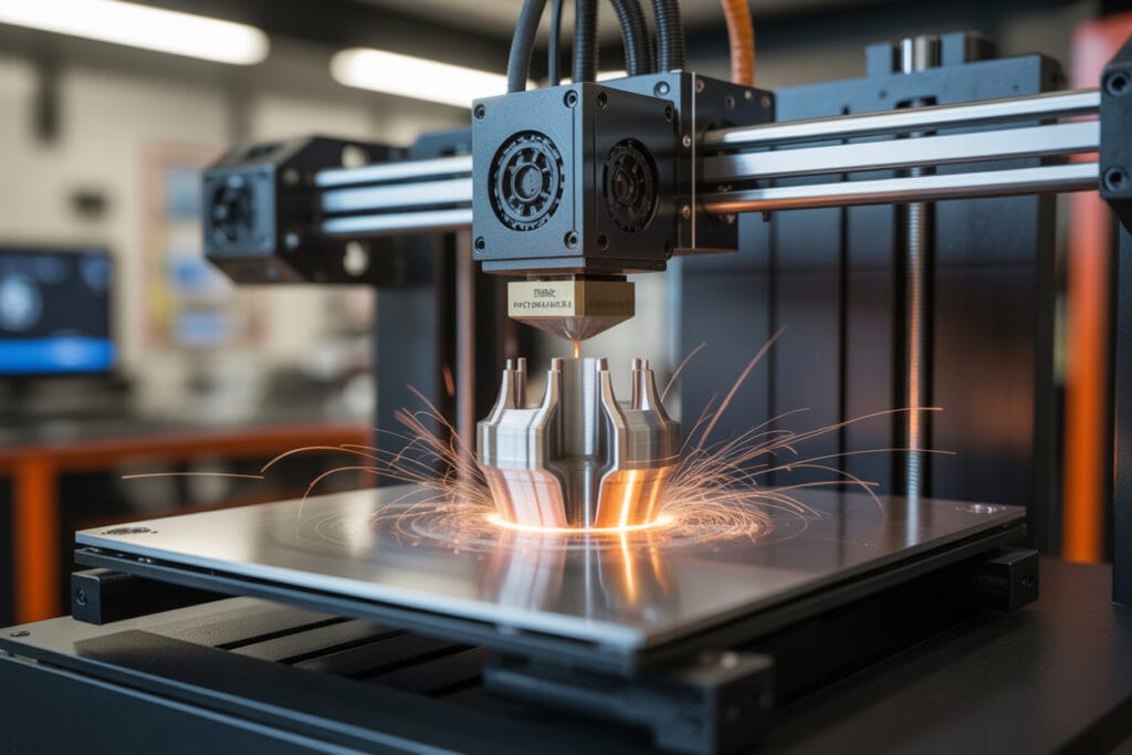 איך מדפסת תלת מימד למתכת עובדת