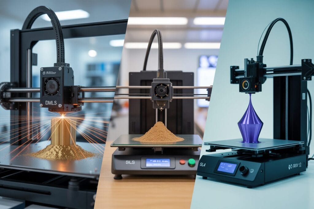 מדפסת תלת-ממד למתכת: סקירת DMLS וההבדלים המהותיים מ-SLS ו-SLA